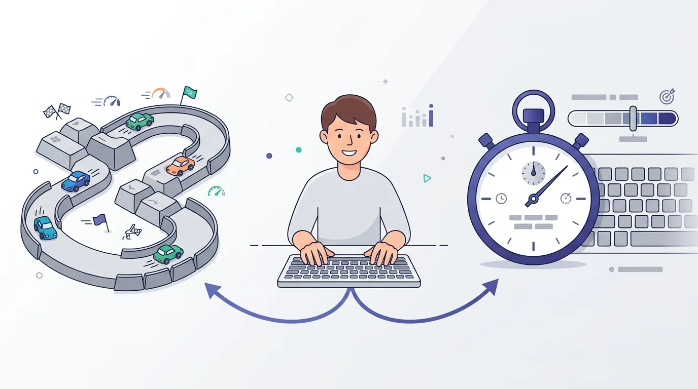 Typing Games vs Typing Tests: What Makes You Faster